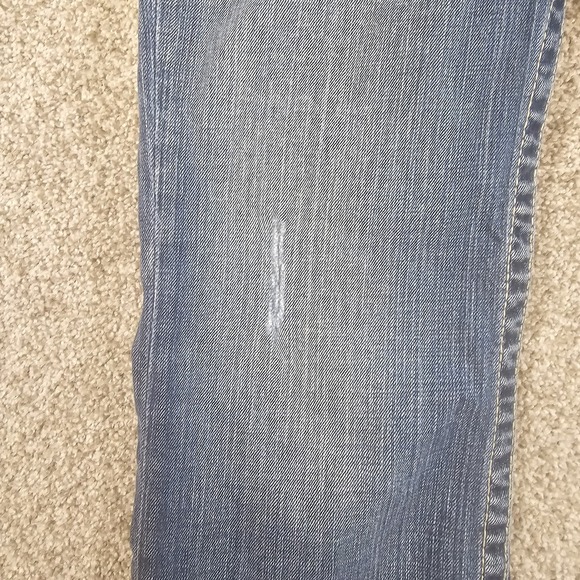 BKE Jeans Womens 27 Blue Culture Crop Capri Mid Rise Distressed Denim A6 - Picture 7 of 16